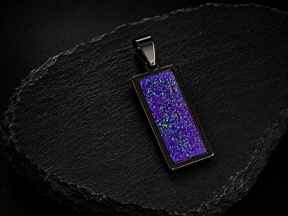 P-6.5 Small Opal Pendant (Vivid Purple)