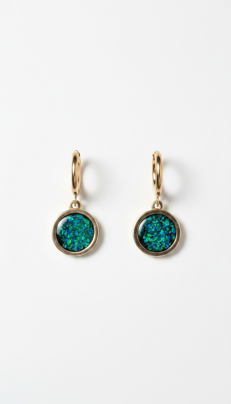 Green Opal arrings