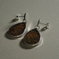 Handmade Teardrop Opal Earrings | Stainless Steel Earrings Australia R-1