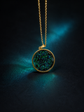 P-3 Opal Pendant and Earing set (Green Bean)