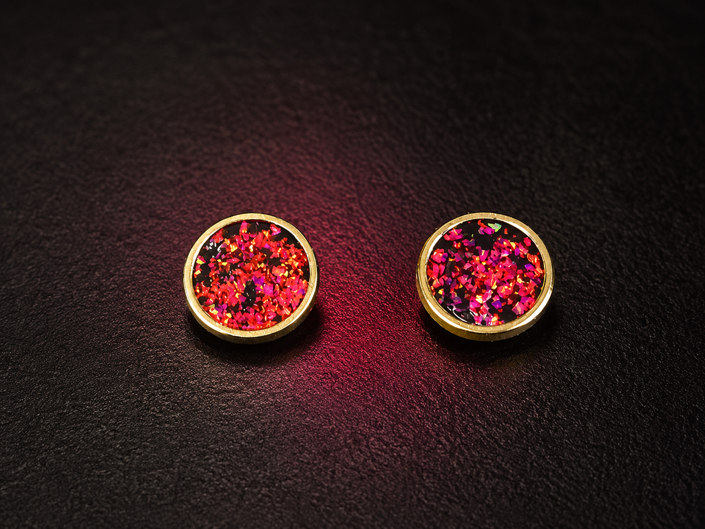 P-3 Opal Necklace and Earing (Dragon Pink)