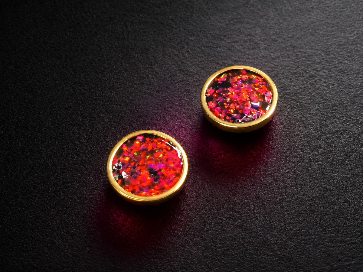P-3 Opal Necklace and Earing (Dragon Pink)