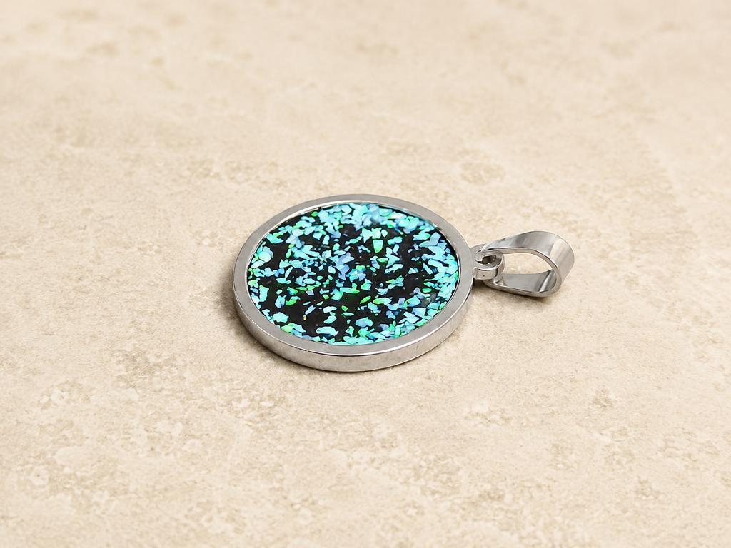 P-3 Opal Pendant size small (Ocean blue)