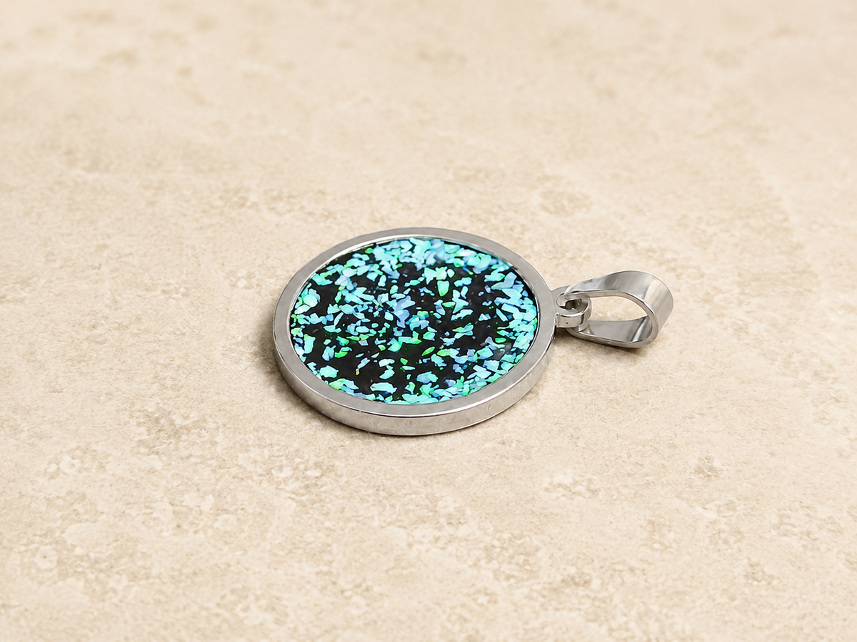P-3 Opal Pendant size small (Ocean blue)