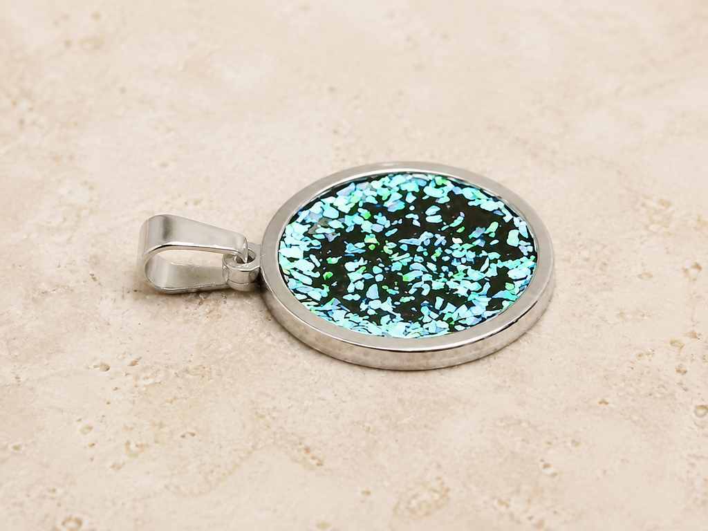 P-3 Opal Pendant size small (Ocean blue)