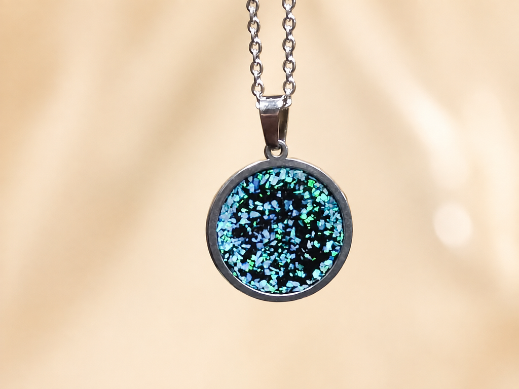 P-3 Opal Pendant size small (Ocean blue)
