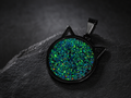 P-1 Opal Pendent (Green bean)
