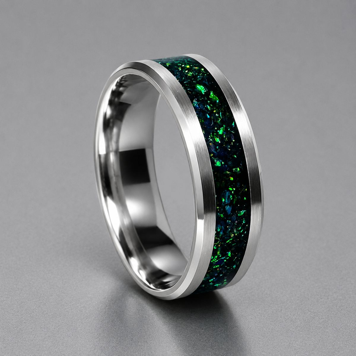 R-1 Opal Ring (Green bean)