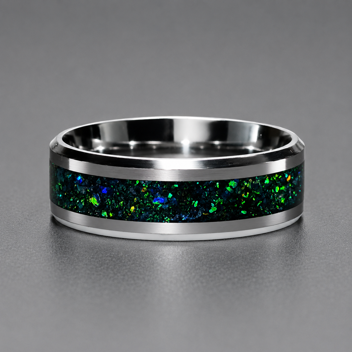 R-1 Opal Ring (Green bean)
