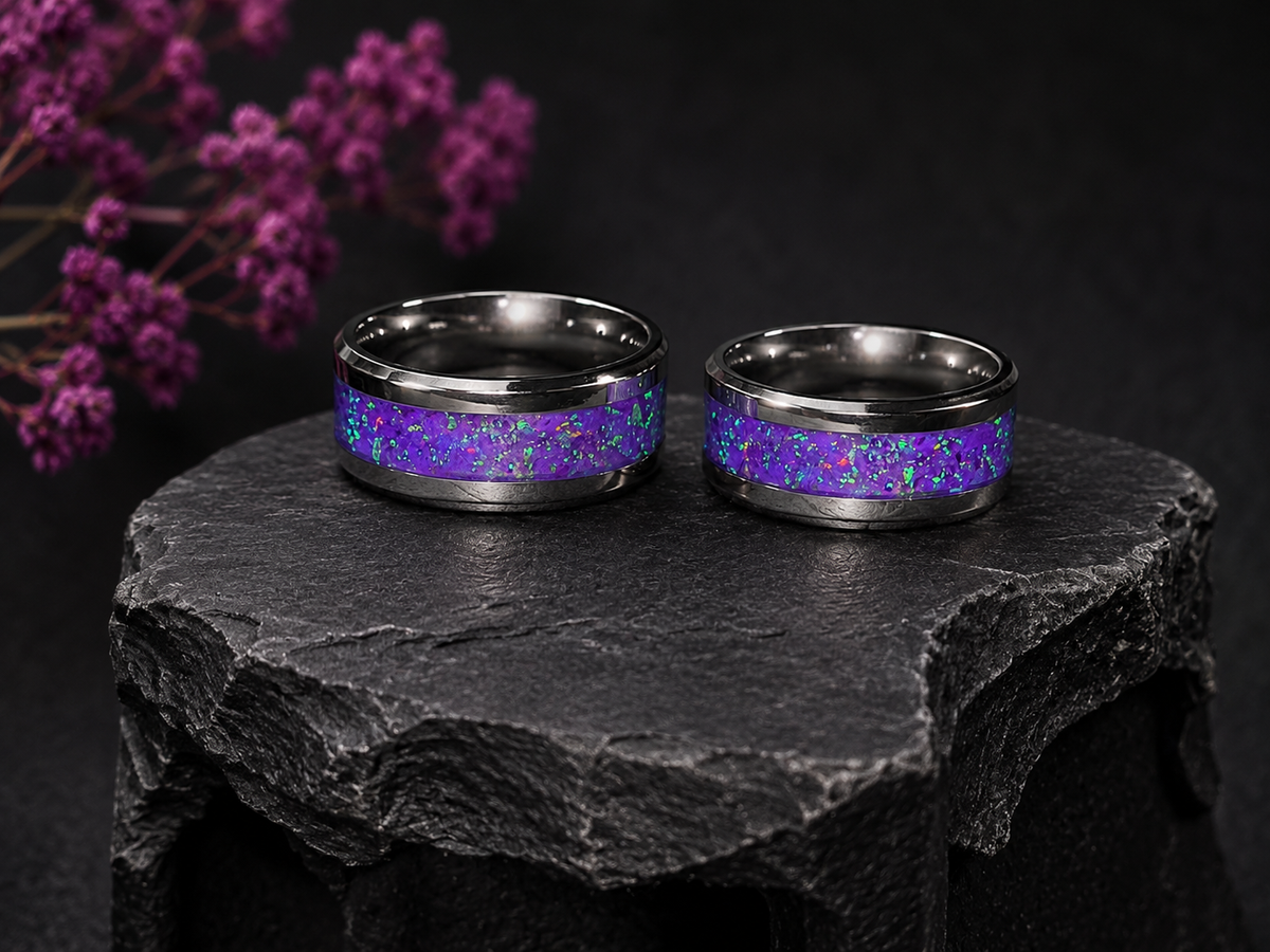 R-1 Opal ring (Vivid purple) (size  7)