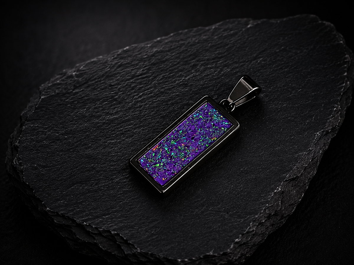 P-6.5 Small Opal Pendant (Vivid Purple)